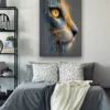 Tableau déco tête de chat peinture coulante