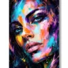 tableau portrait femme abstrait peinture moderne artiste