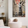 Tableau Street Art Enfant Graffiti Love Style Banksy artiste